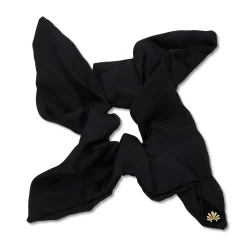 JET SQUARE SILK SCRUNCHIE