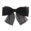 JET SWISS DOT SHEER BOW BARRETTE