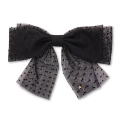 JET SWISS DOT SHEER BOW BARRETTE
