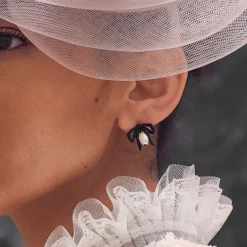 JET THE MET X LELE RENOIR BOW STUD EARRINGS