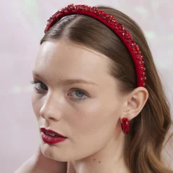 JULY RUBY GIGI JEWELED BIRTHSTONE HEADBAND