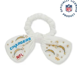 LA CHARGERS LELE SADOUGHI X NFL IVORY BOW SCRUNCHIE