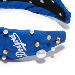 LA DODGERS LELE SADOUGHI / MLB LA BREEZE EMBELLISHED KNOTTED HEADBAND