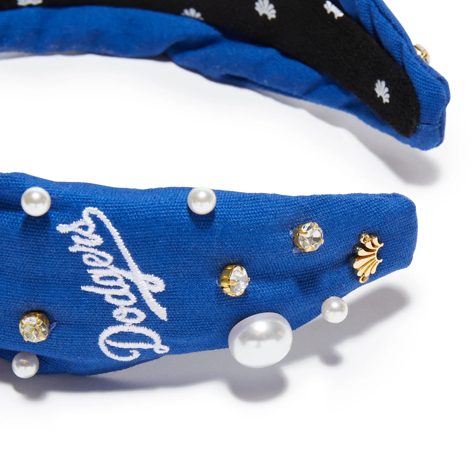LA DODGERS LELE SADOUGHI / MLB LA BREEZE EMBELLISHED KNOTTED HEADBAND