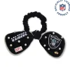 LAS VEGAS RAIDERS LELE SADOUGHI X NFL JET BOW SCRUNCHIE