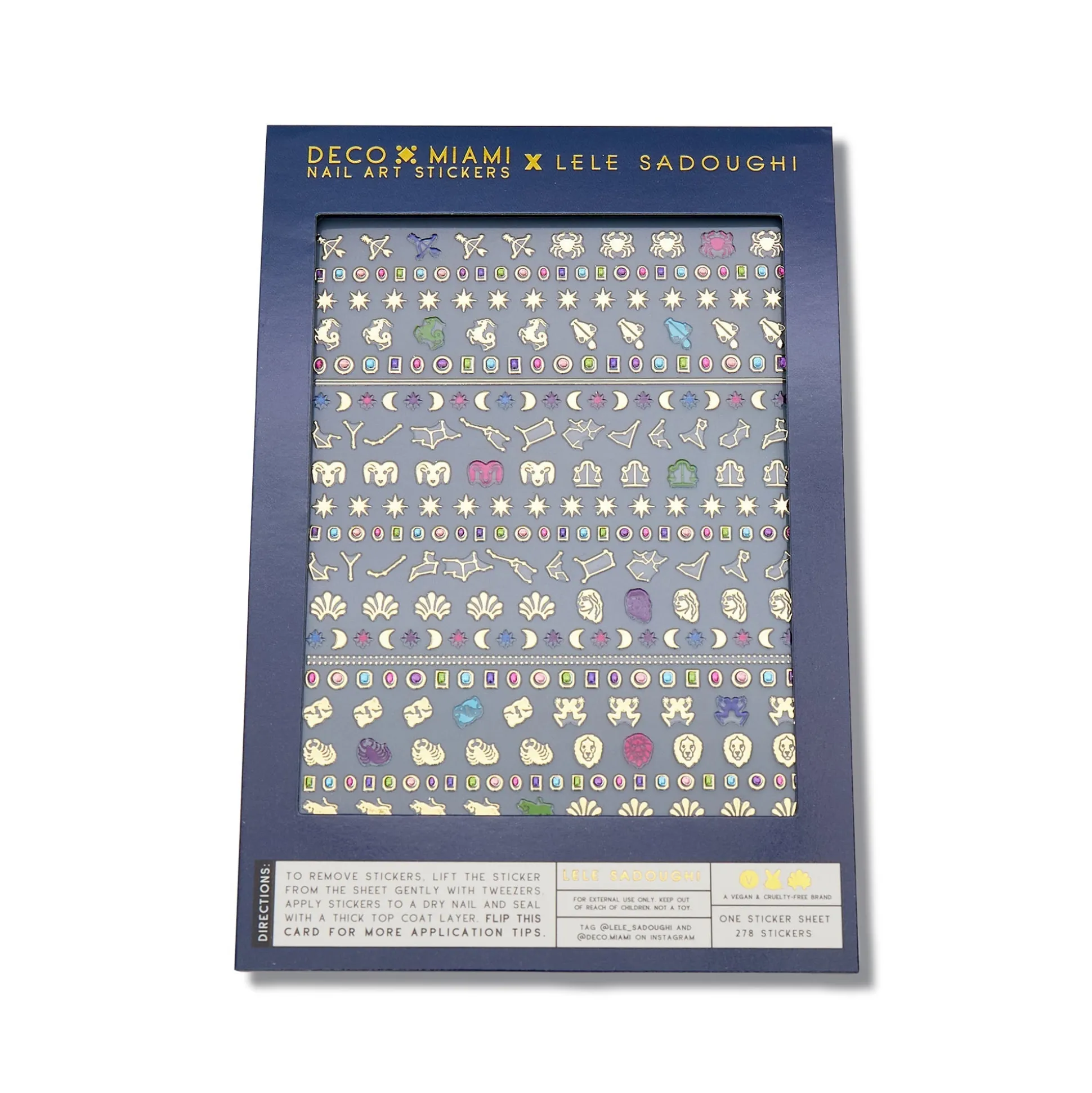LELE X DECO BEAUTY ZODIAC & BIRTHSTONE NAIL ART STICKERS