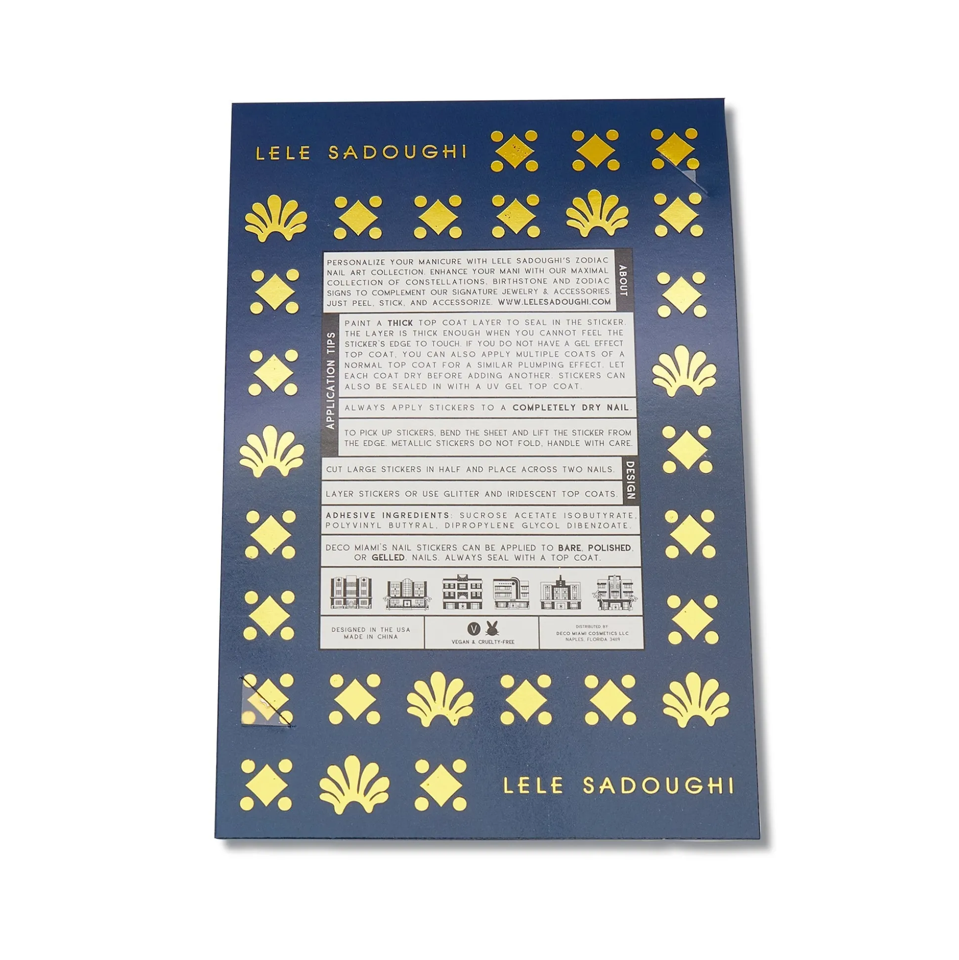 LELE X DECO BEAUTY ZODIAC & BIRTHSTONE NAIL ART STICKERS