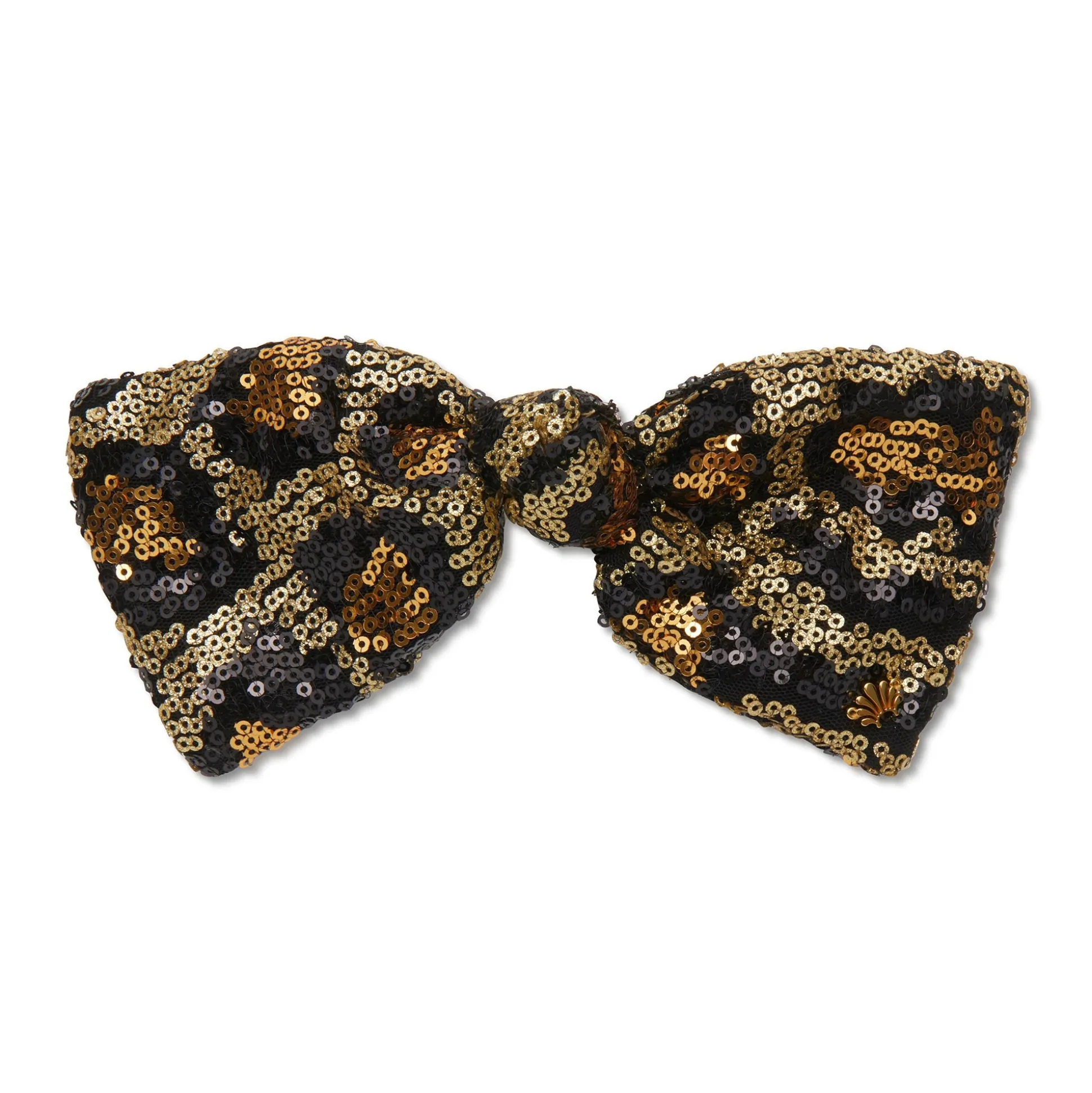 LEOPARD PALOMA SEQUIN BOW