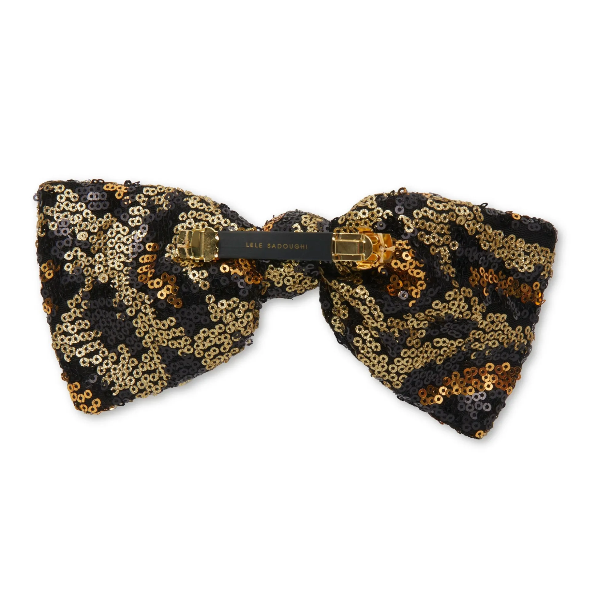 LEOPARD PALOMA SEQUIN BOW