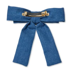 LIGHT DENIM ANTOINETTE  BOW BARRETTE