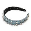 LIGHT DENIM BESSETTE CRYSTAL TRIM HEADBAND