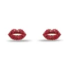 LIPSTICK RED  LELE SADOUGHI X MARILYN MONROE PAVE KISS STUD EARRINGS