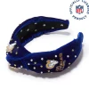 LOS ANGELES RAMS LELE SADOUGHI X NFL ROYAL EMBELLISHED KNOTTED HEADBAND
