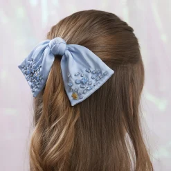MARCH AQUAMARINE PALOMA JEWELED BIRTHSTONE BOW