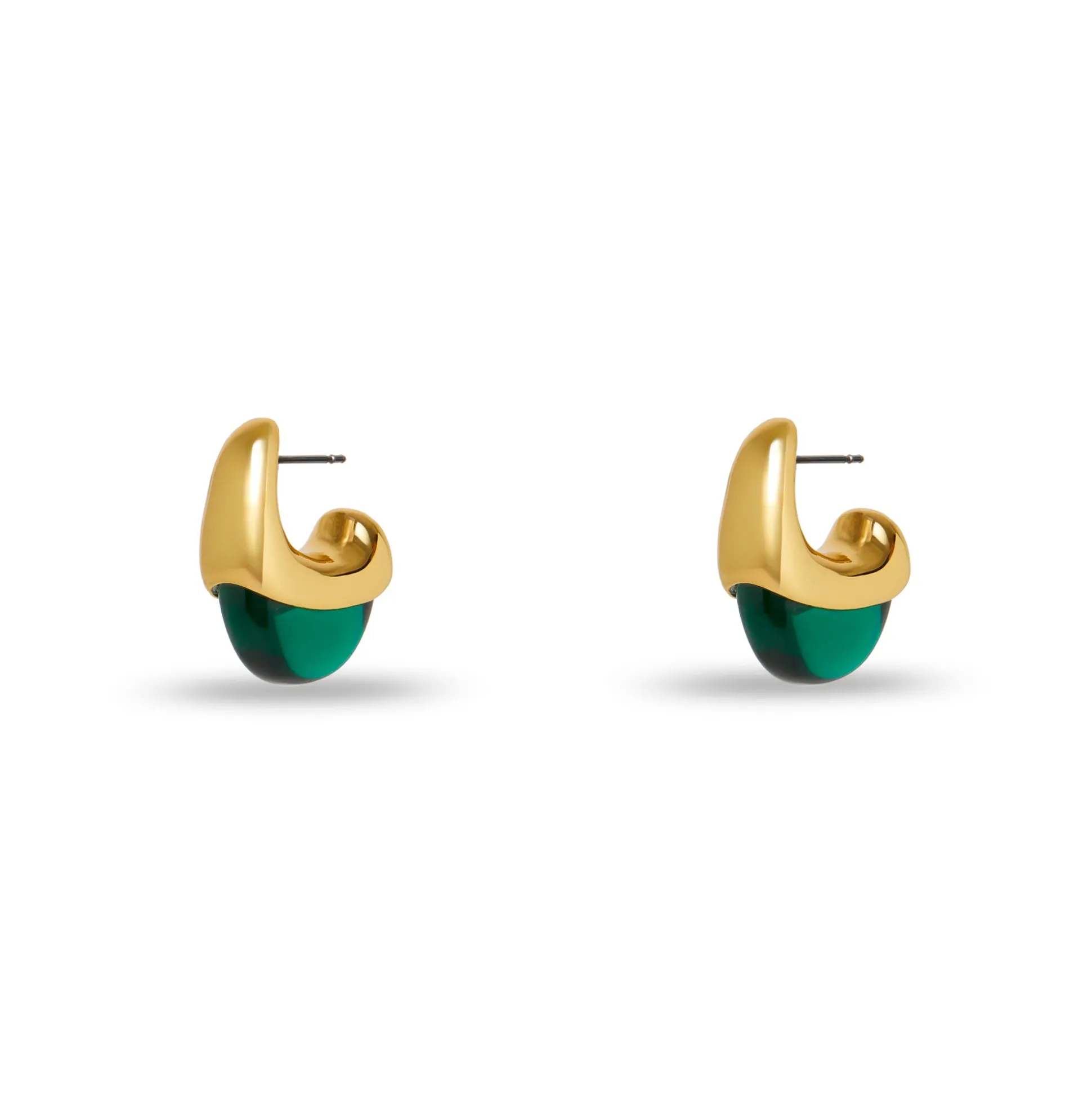 MAY EMERALD BIRTHSTONE DOME DROP