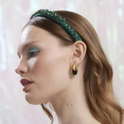 MAY EMERALD BIRTHSTONE DOME DROP