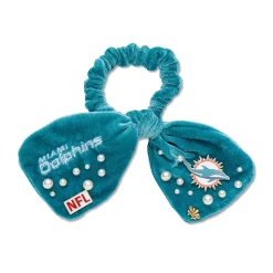 MIAMI DOLPHINS LELE SADOUGHI X NFL AQUA BOW SCRUNCHIE