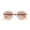 MOTHER OF PEARL DOWNTOWN AVIATOR SUNGLASSES