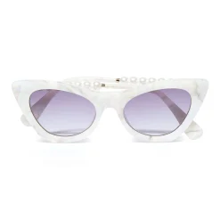 MOTHER OF PEARL DOWNTOWN CAT-EYE SUNGLASSES