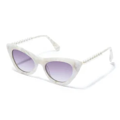 MOTHER OF PEARL DOWNTOWN CAT-EYE SUNGLASSES