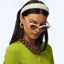 MOTHER OF PEARL NASHVILLE CAT-EYE SUNGLASSES