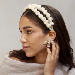 MOTHER OF PEARL OLEANDER EARRINGS