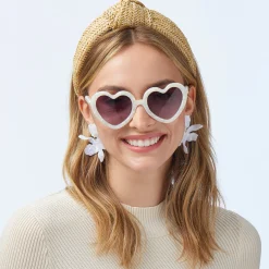 MOTHER OF PEARL SWEETHEART SUNGLASSES