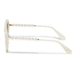 MOTHER OF PEARL SWEETHEART SUNGLASSES