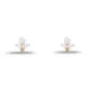 MOTHER OF PEARL TRILLIUM STUD EARRINGS