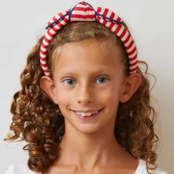 MULTI STRIPE KIDS STRIPED BOWTIE HEADBAND
