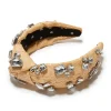 NATURAL KNOTTED CANDY CRYSTAL RAFFIA HEADBAND