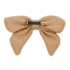 NATURAL LIBBY CANDY CRYSTAL RAFFIA BOW