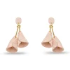 NATURAL RAFFIA CALLA LILY EARRINGS