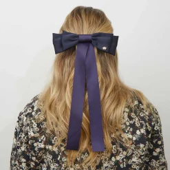 NAVY JANE BOW BARRETTE