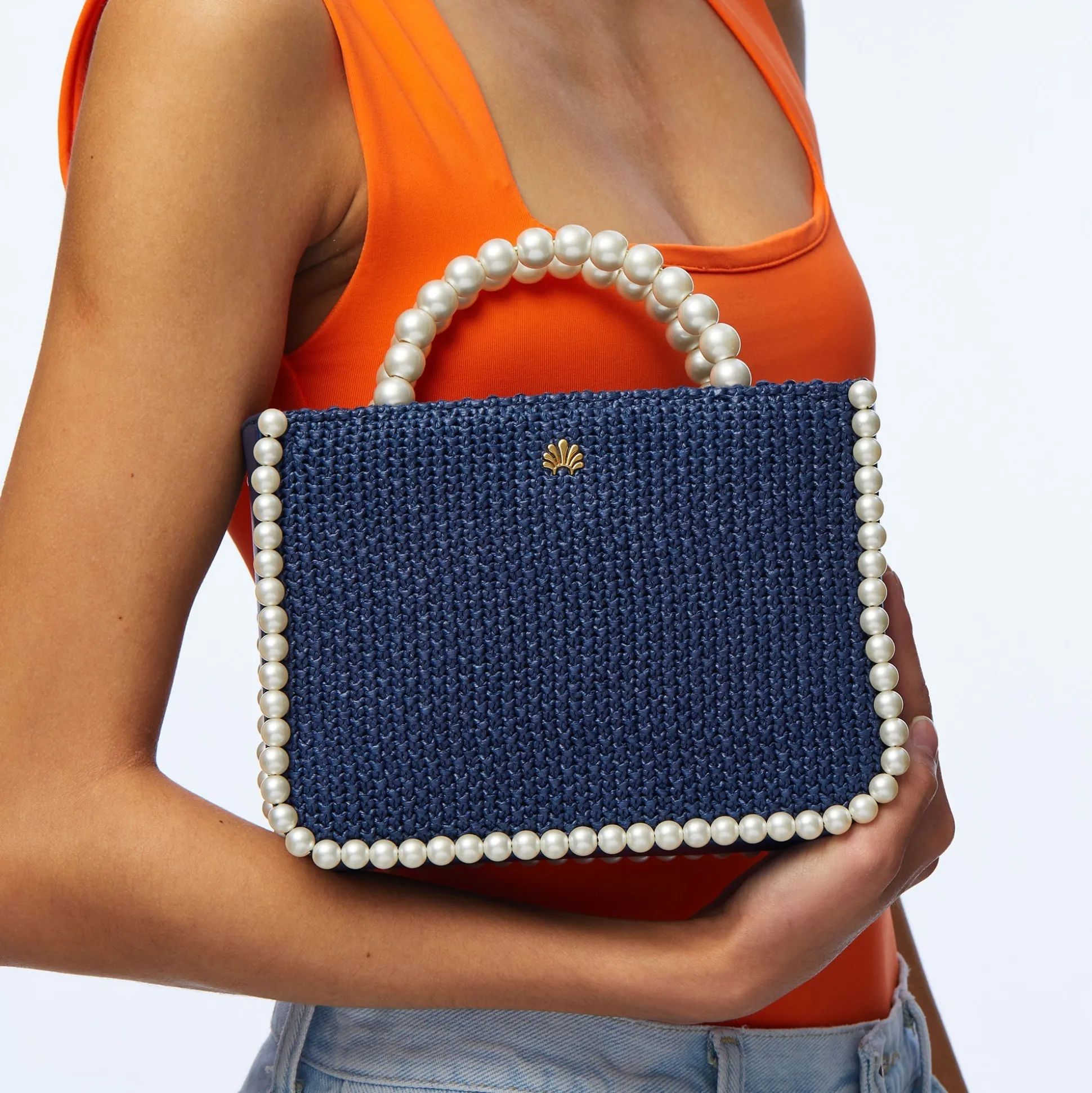 NAVY MAYA MINI TOTE