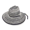NAVY STRAW WOVEN HAT