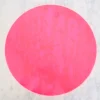 NEON PINK LUNA ROUND SET OF 4 PLACEMATS