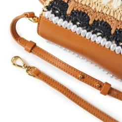 NEUTRAL NIGHT MAYA RAFFIA MINI TOTE