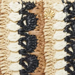 NEUTRAL NIGHT MAYA RAFFIA MINI TOTE