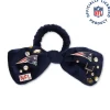 NEW ENGLAND PATRIOTS LELE SADOUGHI X NFL NAVY BOW SCRUNCHIE