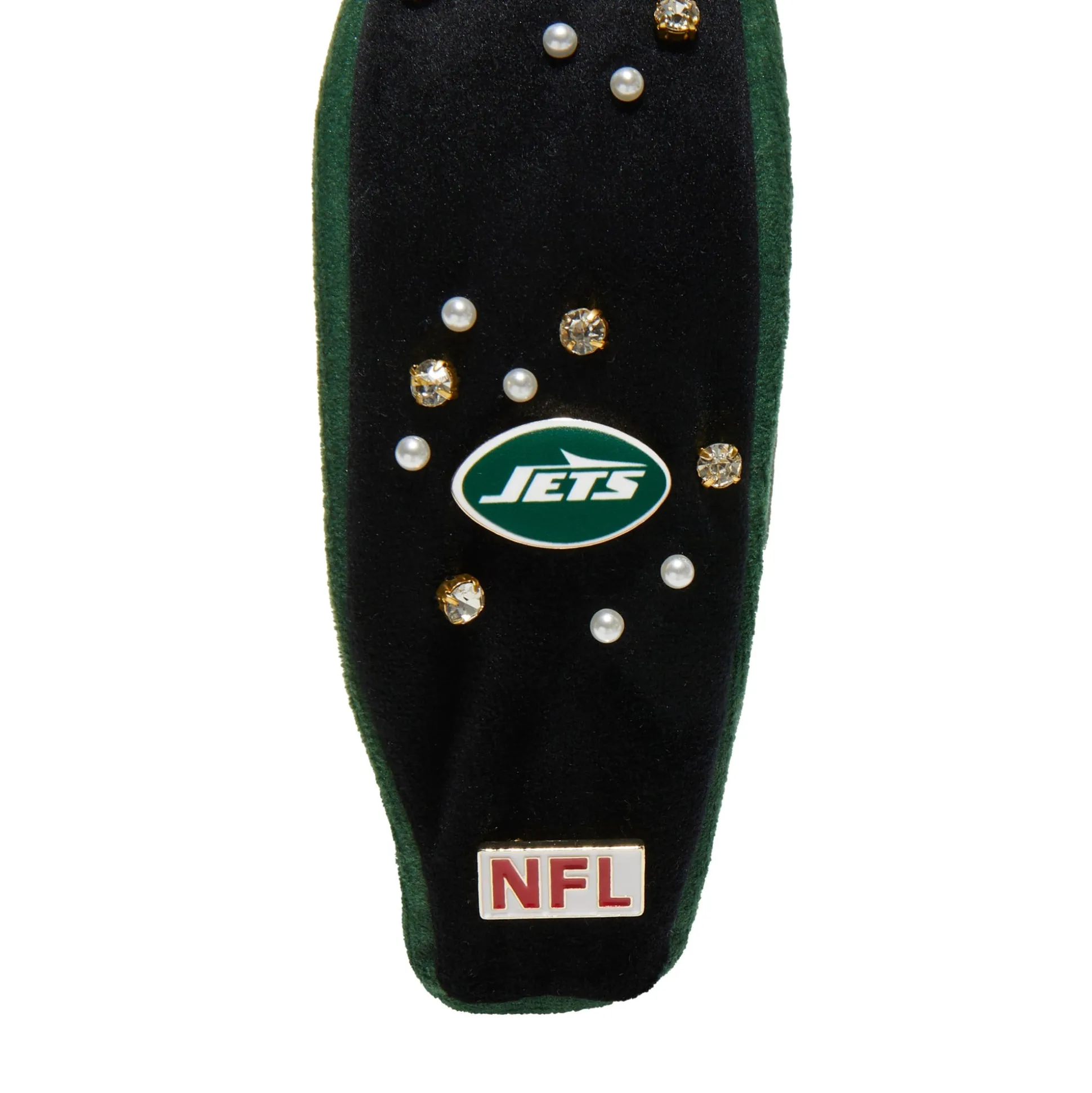 NEW YORK JETS LELE SADOUGHI X NFL JET EMBELLISHED KNOTTED HEADBAND