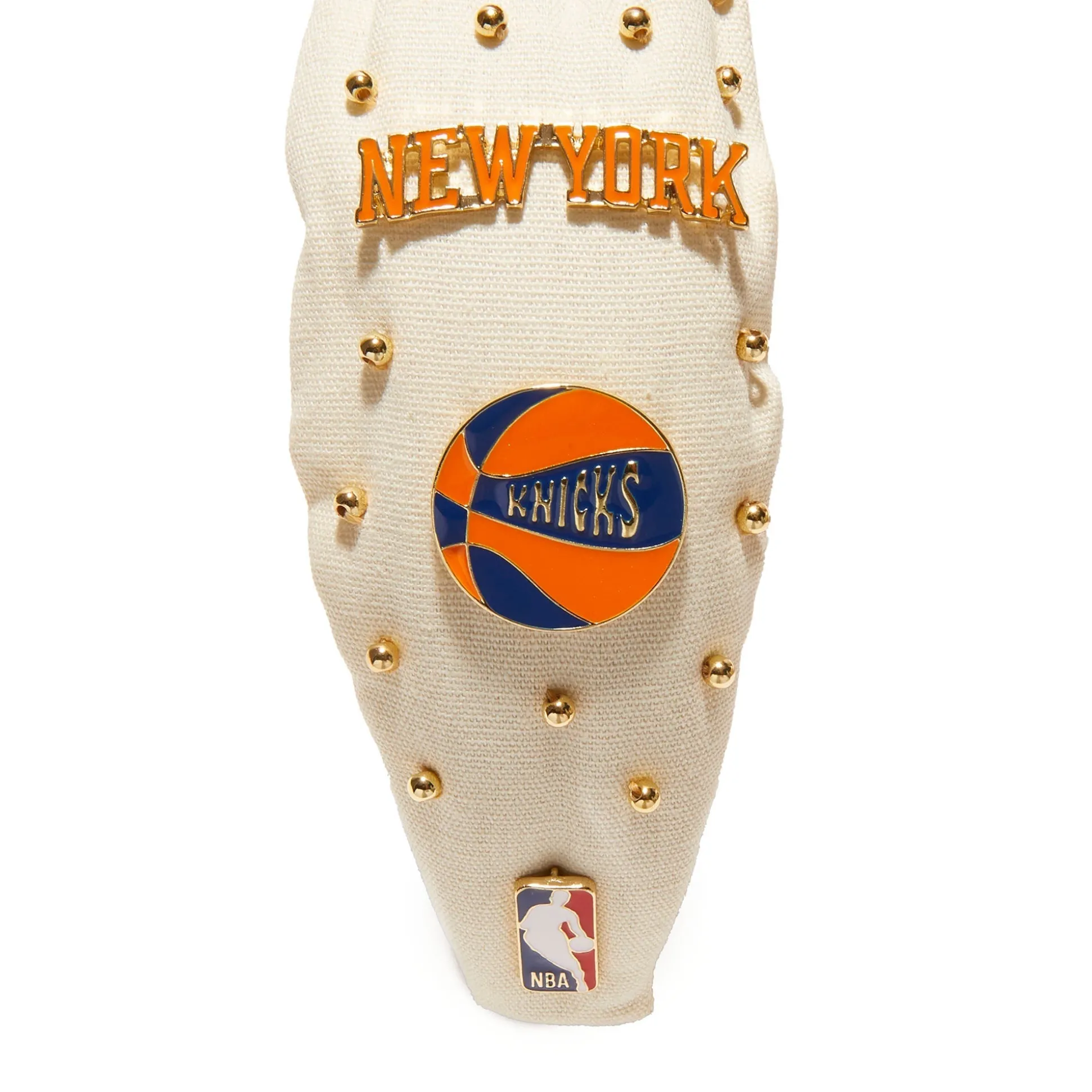 NEW YORK KNICKS LELE SADOUGHI / NBA IVORY EMBELLISHED KNOTTED HEADBAND