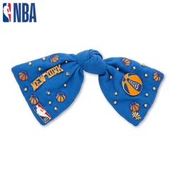 NY KNICKS LELE SADOUGHI / NBA NAVY BOW BARRETTE