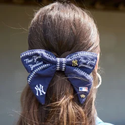 NY YANKEES LELE SADOUGHI / MLB NAVY BOW BARRETTE
