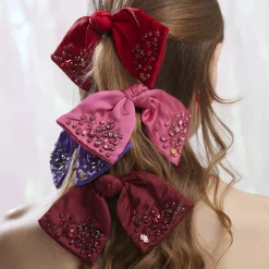 OCTOBER PINK TOURMALINE PALOMA JEWELED BIRTHSTONE BOW
