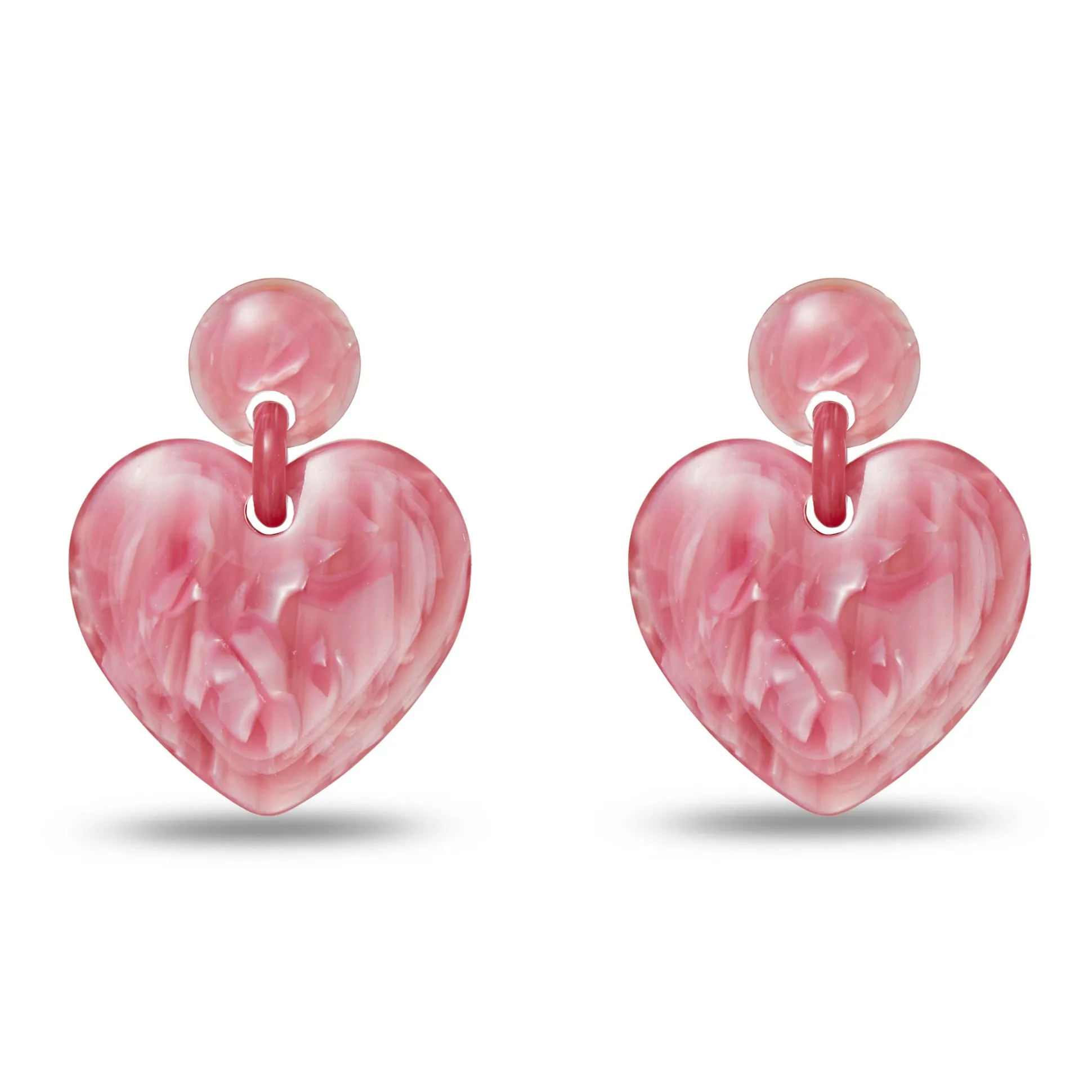 PASSIONFRUIT PINK LILLY PULITZER x LELE HEART DROP EARRINGS