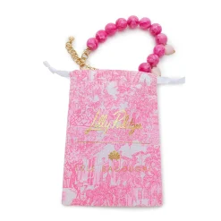 PASSIONFRUIT PINK LILLY PULITZER x LELE HEART COUNTRY CLUB NECKLACE
