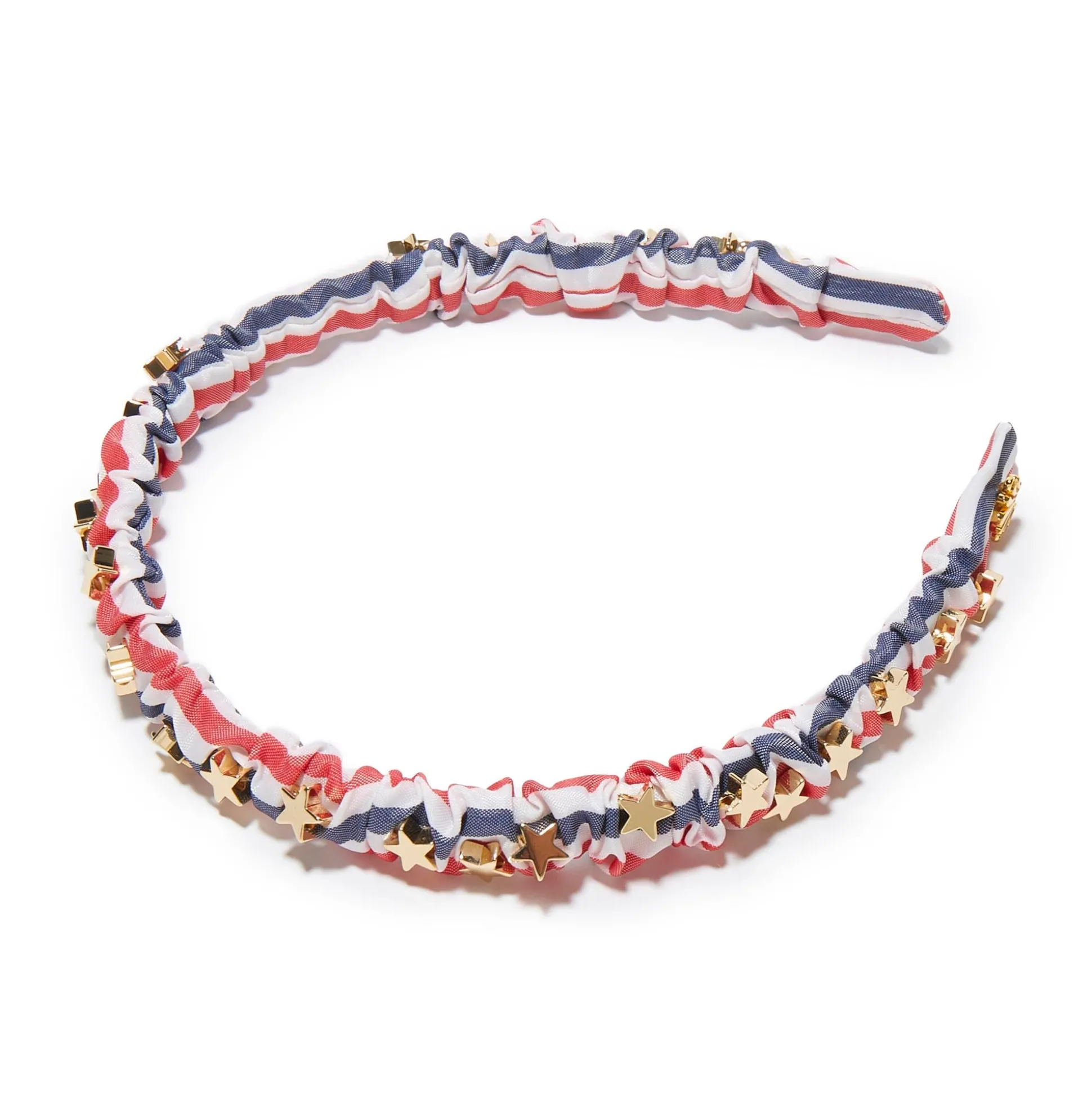 PATRIOTIC STRIPE JESSIE STRIPED EMBELLISHED HEADBAND