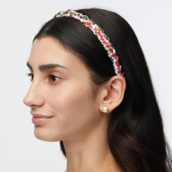 PATRIOTIC STRIPE JESSIE STRIPED EMBELLISHED HEADBAND