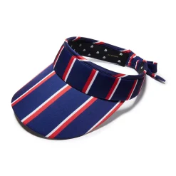 PATRIOTIC STRIPE STRIPED COTTON BOW TIE VISOR